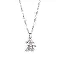 Collana Le Bebé Donna Le Briciole in Oro bianco Diamante LBB336 - LBB336